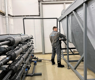 Очистные сооружения для производственных сточных вод пивоваренного завода